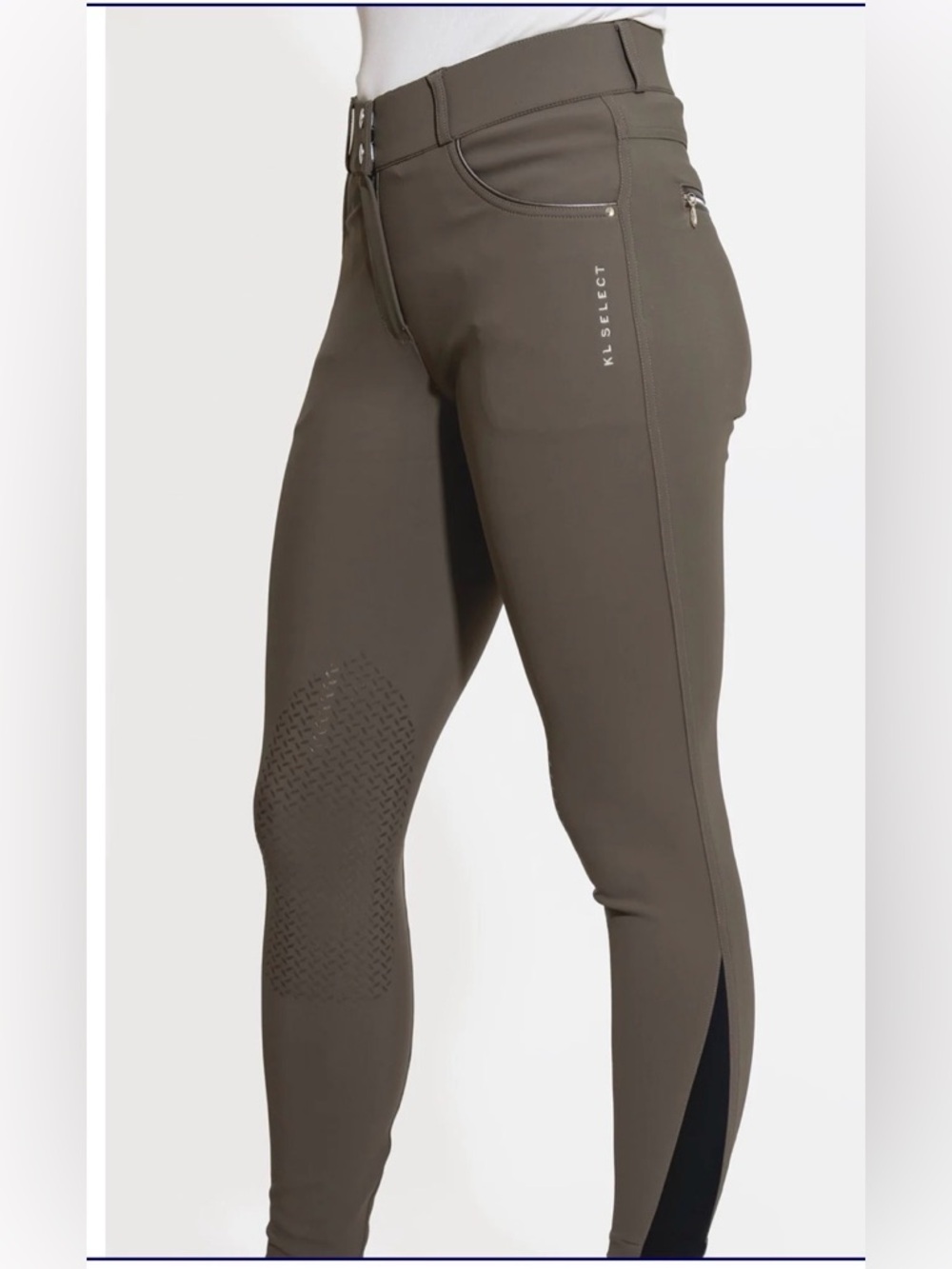 KL Select Ladies Gabrielle Knee Patch Breech Truffle/Cooper